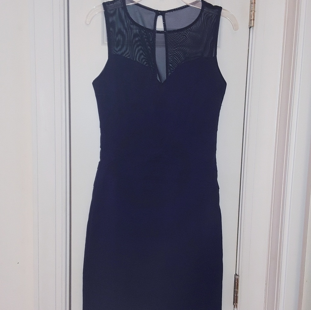 Womens 'B. Darlin' navy sleeveless dress, sz 3/4